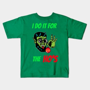 Evil Elf Do It for The Ho's Kids T-Shirt